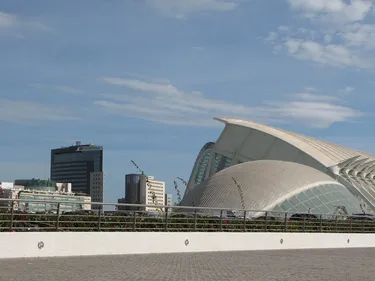 valencia vs barcelona drone footage valencia spain skyline