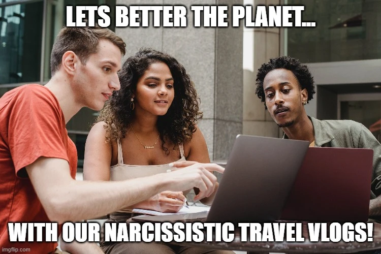 digital nomads memes travel vloggers