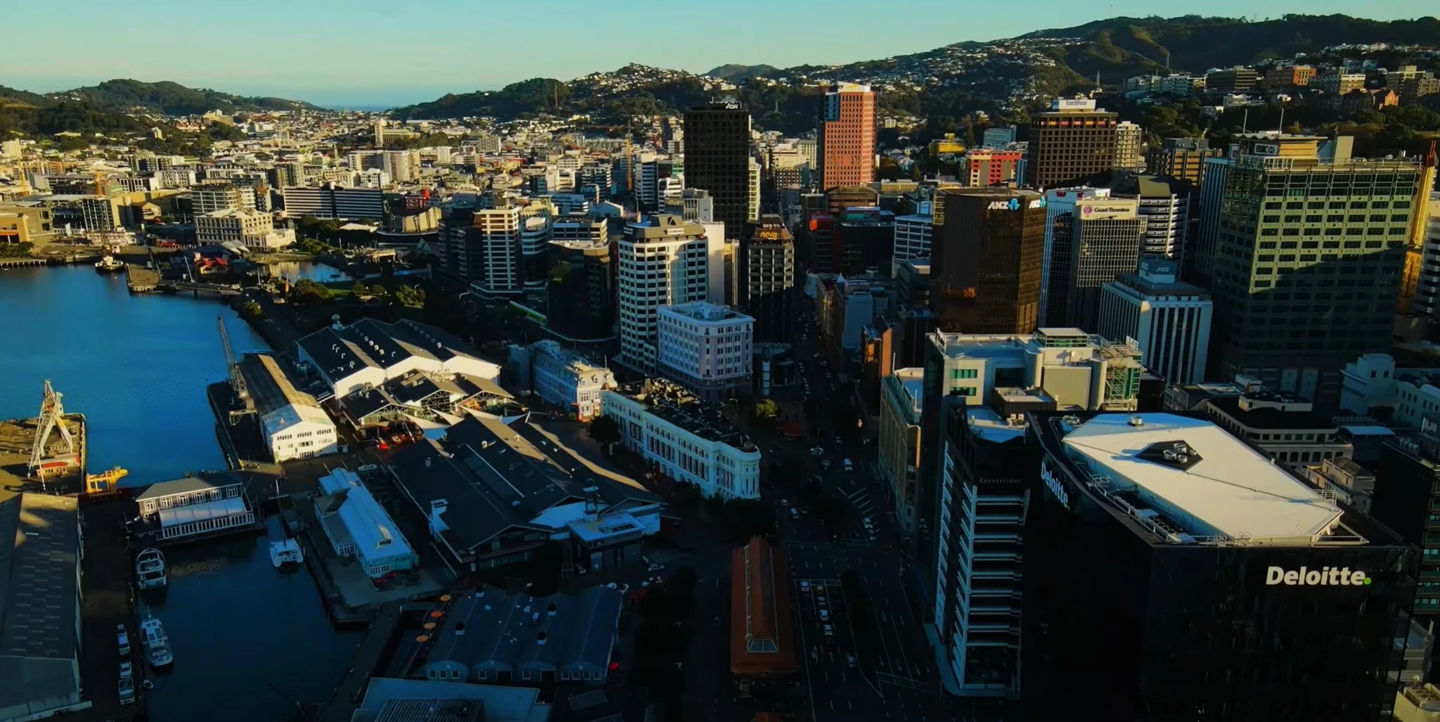 auckland vs wellington drone footage wellington new zealand